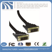 Gold Plated Black DVI to DVI cable DVI 18+1 FOR SAMSUNG DELL MONITOR